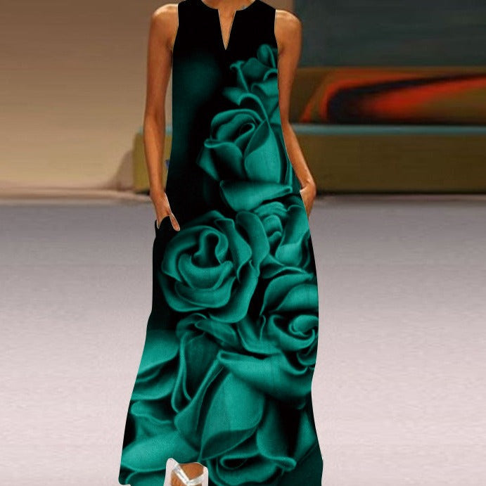 Sommer-Maxikleid Cerea mit floralem Muster