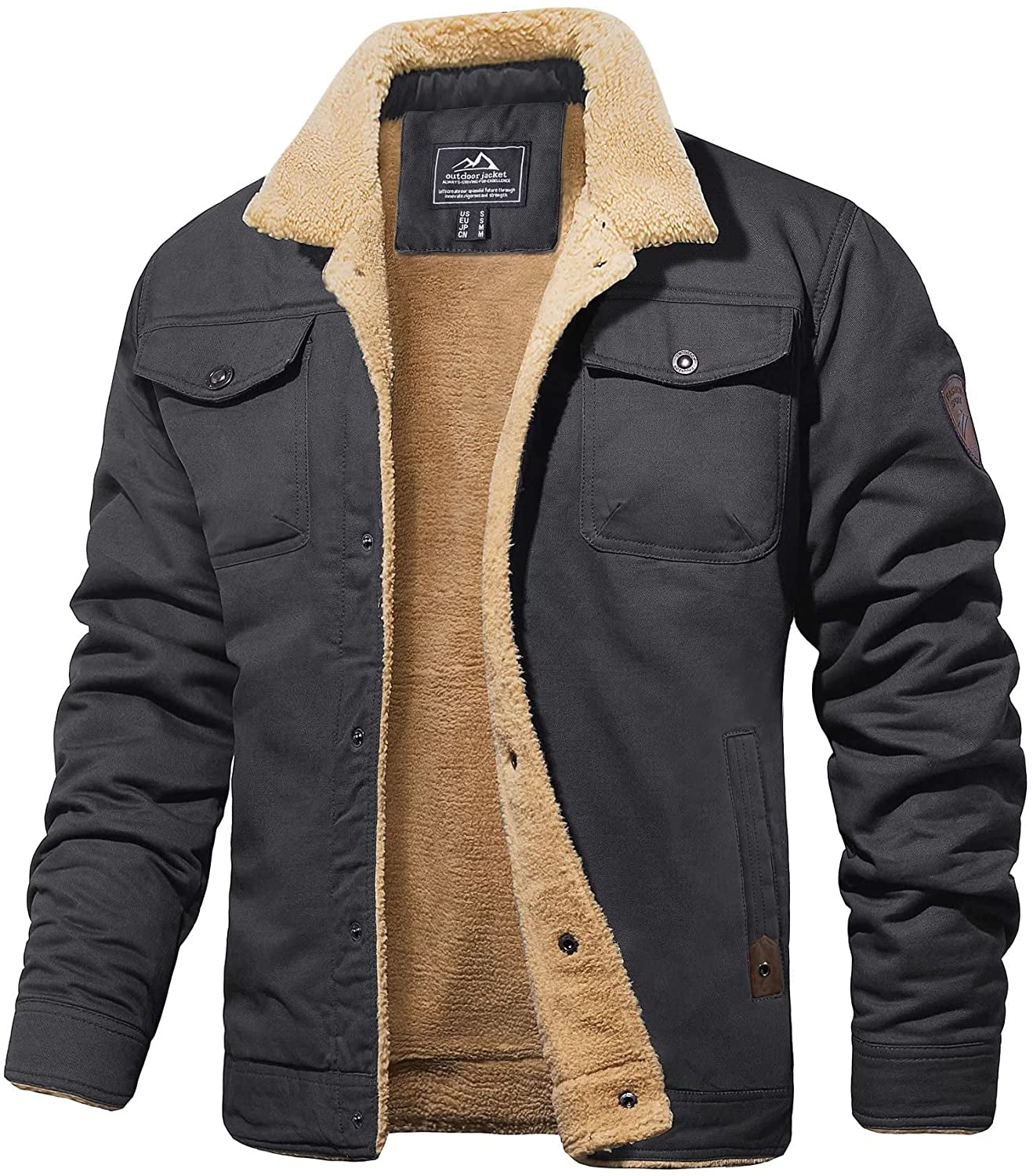 Stilzeits | Winterjacke mit Sherpa-futter Wasserabweisend Warm und Robust