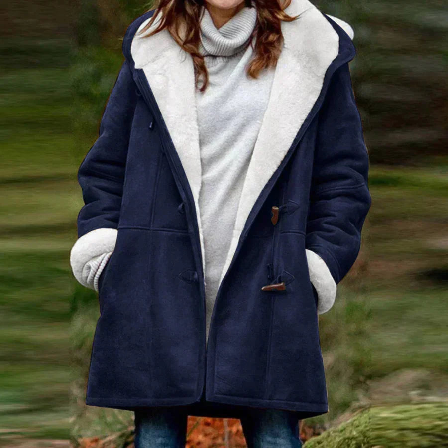 Stilzeits | Winterjacke elegante Fleece-Futter - stilvolle warme Oberbekleidung für kalte Tage
