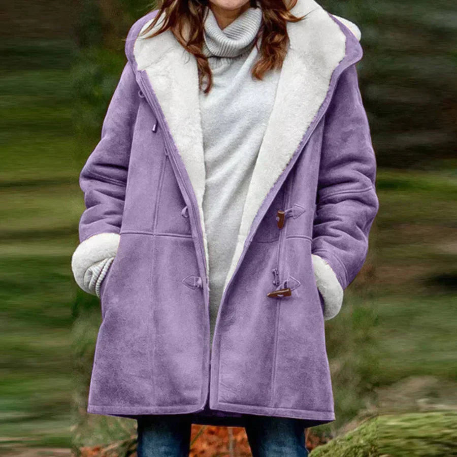 Stilzeits | Winterjacke elegante Fleece-Futter - stilvolle warme Oberbekleidung für kalte Tage