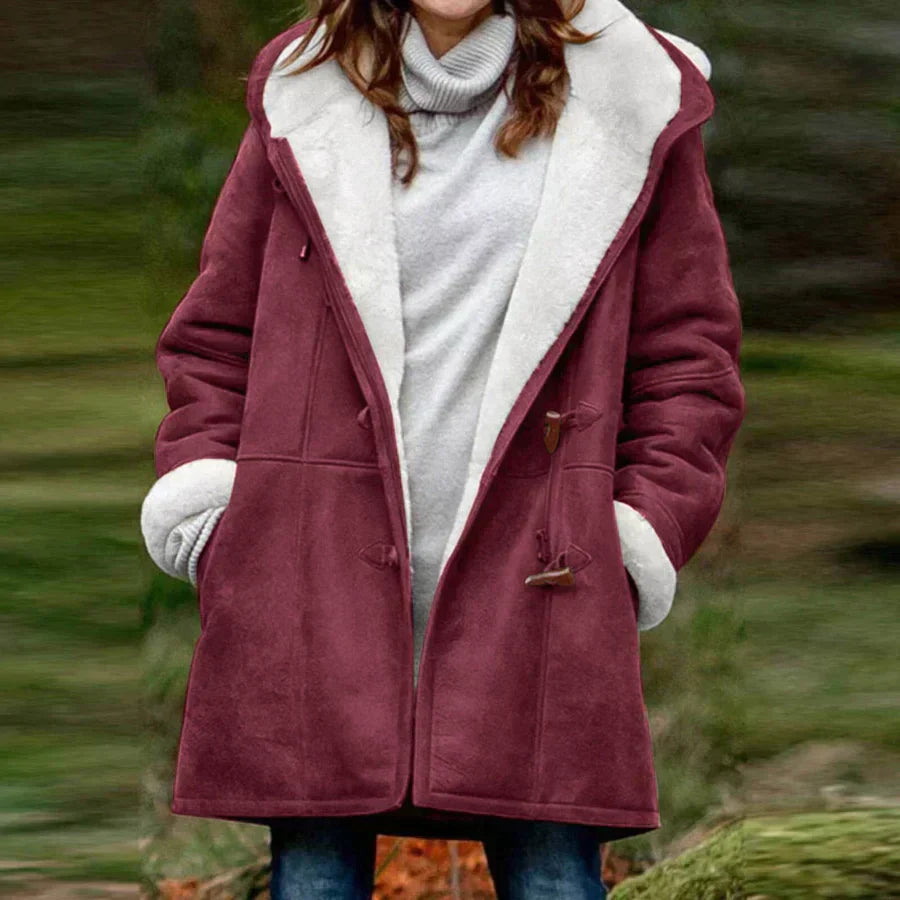 Stilzeits | Winterjacke elegante Fleece-Futter - stilvolle warme Oberbekleidung für kalte Tage