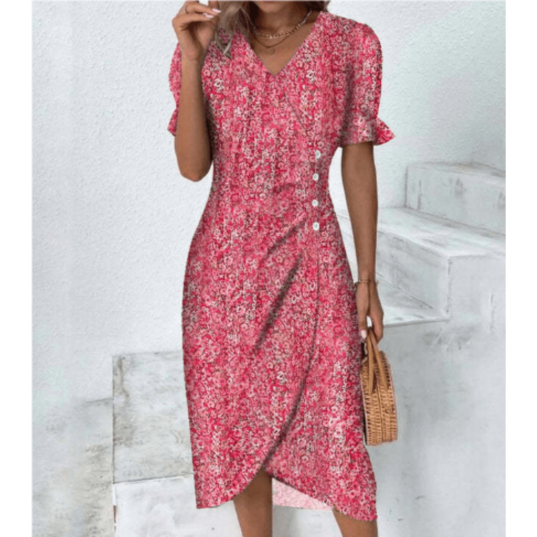 Wandeline Sommerkleid: Florales A-Linien-Design