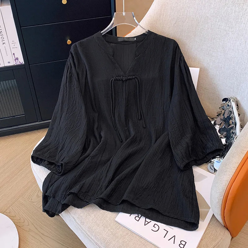 Stylish Designer Blouses & Tops from Fudus, Sizes 5-9XL, V-Neck