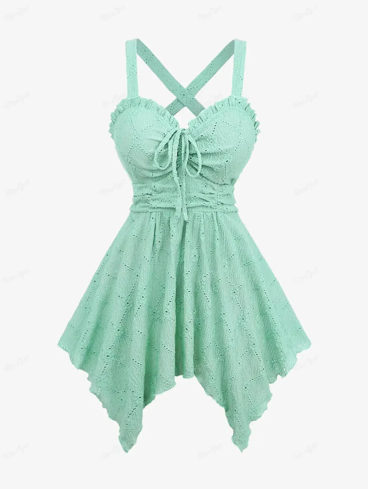 Stylish Asymmetrical Ruffle Tank Tops by Fudus Designer