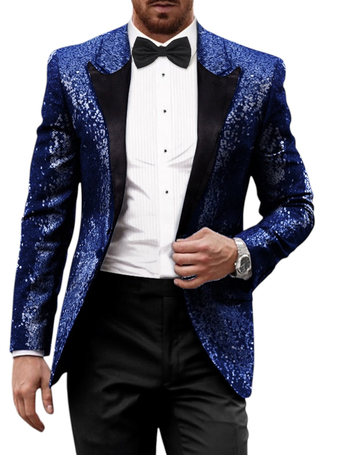 Retro Glitzerblazer Für Herren | Stilvoll